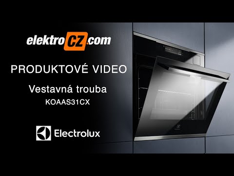 Vestavná parní trouba Electrolux KOAAS31CX s funkcí CookView