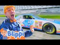 Race Car Song Blippi Drives A Race Car Best Cars Truck Videos For Kids
