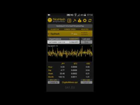 NiceHash Mining Pool Monitor Video