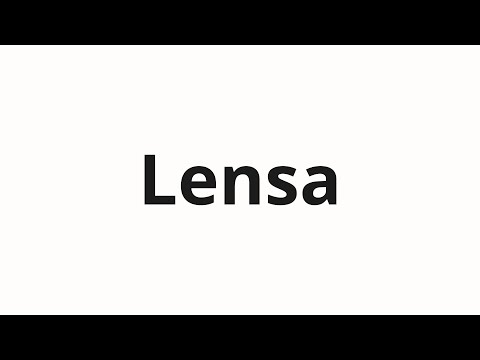 How to pronounce Lensa | Лэнса (Lance in Russian)
