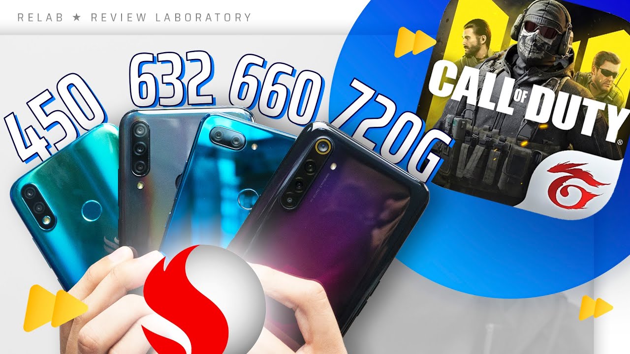 So sánh hiệu năng Snapdragon 450/ 632/ 660/ 720G khi chơi COD Mobile