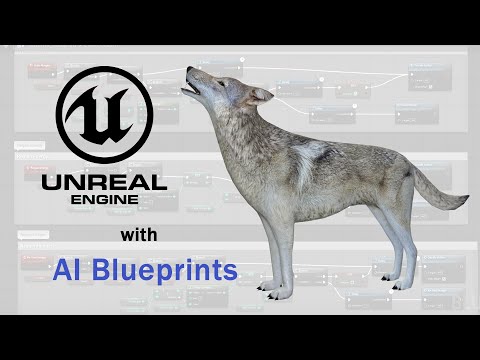 Medhue Wolf with AI in Unreal Engine!!