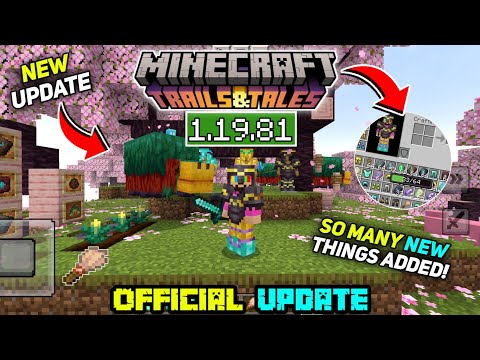 Minecraft Pe 1.19.80 Official Version Released | Minecraft 1.19.81 Cherry Blossom, armor trims Added