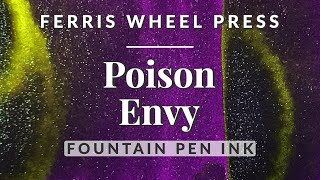 💜 Poison Envy FWP Ink Swatch & Comparison - Deep Purple Shimmer  Fountain Pen Ink #fountainpen