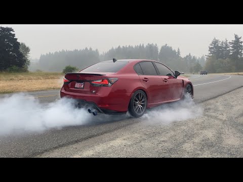 Lexus GSF Apexi Toms Exhaust Burnout