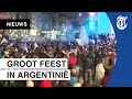 Argentijnen massaal de straat op na winst Copa America