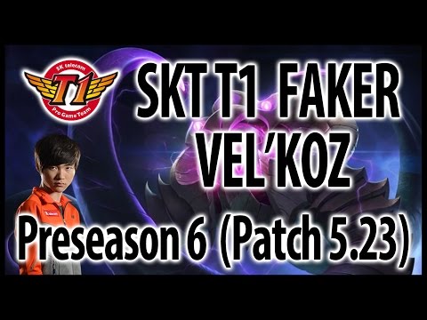 SKT Faker – Vel'Koz support – Preseason 6, KR challenger ranked solo queue (2015.11.28)