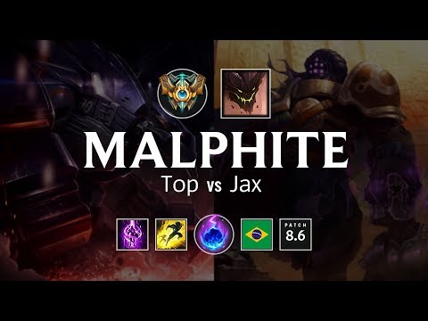 Malphite Top vs Jax - BR Challenger Patch 8.6