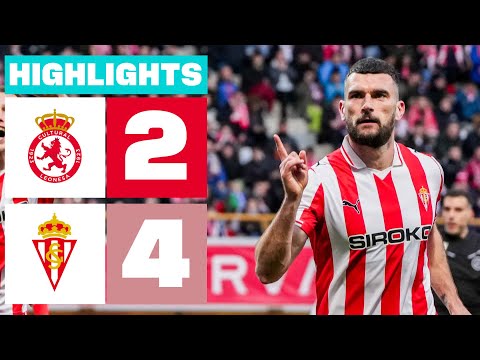 CULTURAL Y DEPORTIVA LEONESA 2 - 4 REAL SPORTING | RESUMEN LALIGA HYPERMOTION