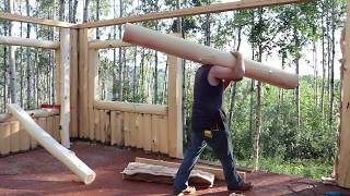 The Evolution of an Alaska Log Cabin ~ Stockade Style ~ Our progress