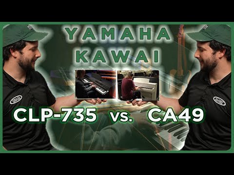 Can you Hear and Feel the Difference?! Yamaha CLP-735 vs Kawai CA49