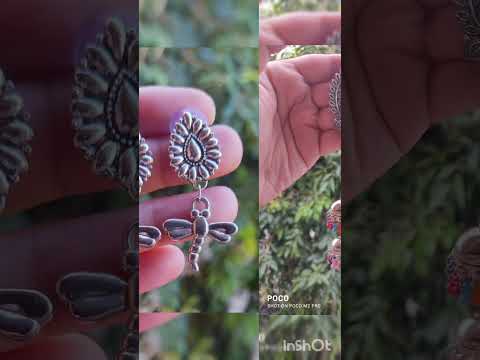 Stylish Traditional Designer GS Flower Stud with Jhumki Partywear Dangler Earring