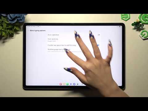 SAMSUNG Galaxy Tab S10 FE+ 5G – Enter Text Correction Options