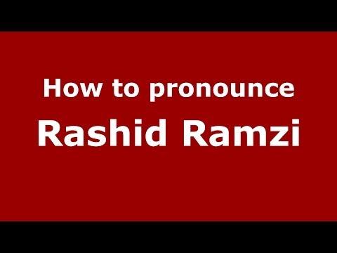 How to pronounce Rashid Ramzi (Arabic/Morocco) - PronounceNames.com