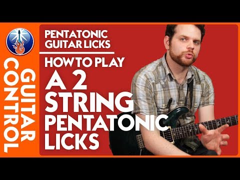 Ascending Pentatonic Lick - Learn to Play 2 Strings Pentatonic Licks