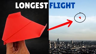 How to Make World Record Paper Airplane Longest Flight - Origami Paper Airplanes That Fly Straight
