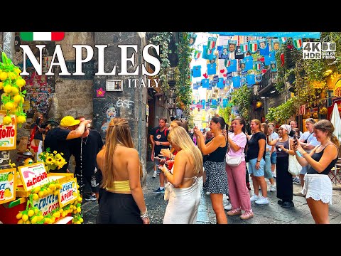Naples, Italy 4K Tour| Explore Via dei Tribunali & Iconic Largo Maradona Walk