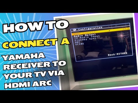 How To Connect A Yamaha Receiver To Your TV Via HDMI ARC!