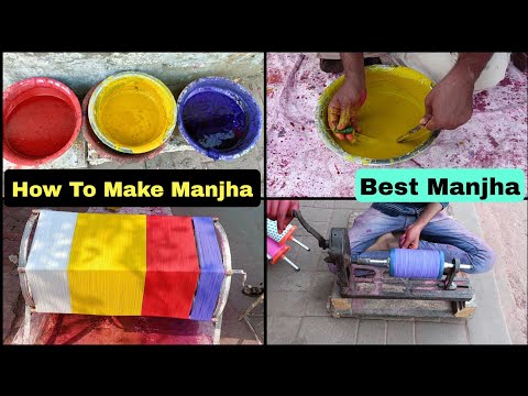 Best Manjha To Cut Other Kites | Manja Making | Kite Festival 2022 | Uttarayan 2022 | Amdavadi