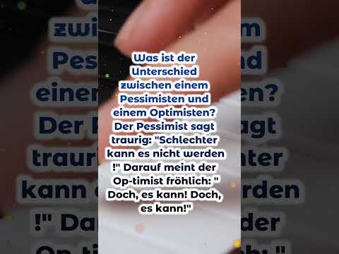 Was ist der Unterschied zwischen einem Pessimisten und einem Optimisten? #lustig #bier #lachen