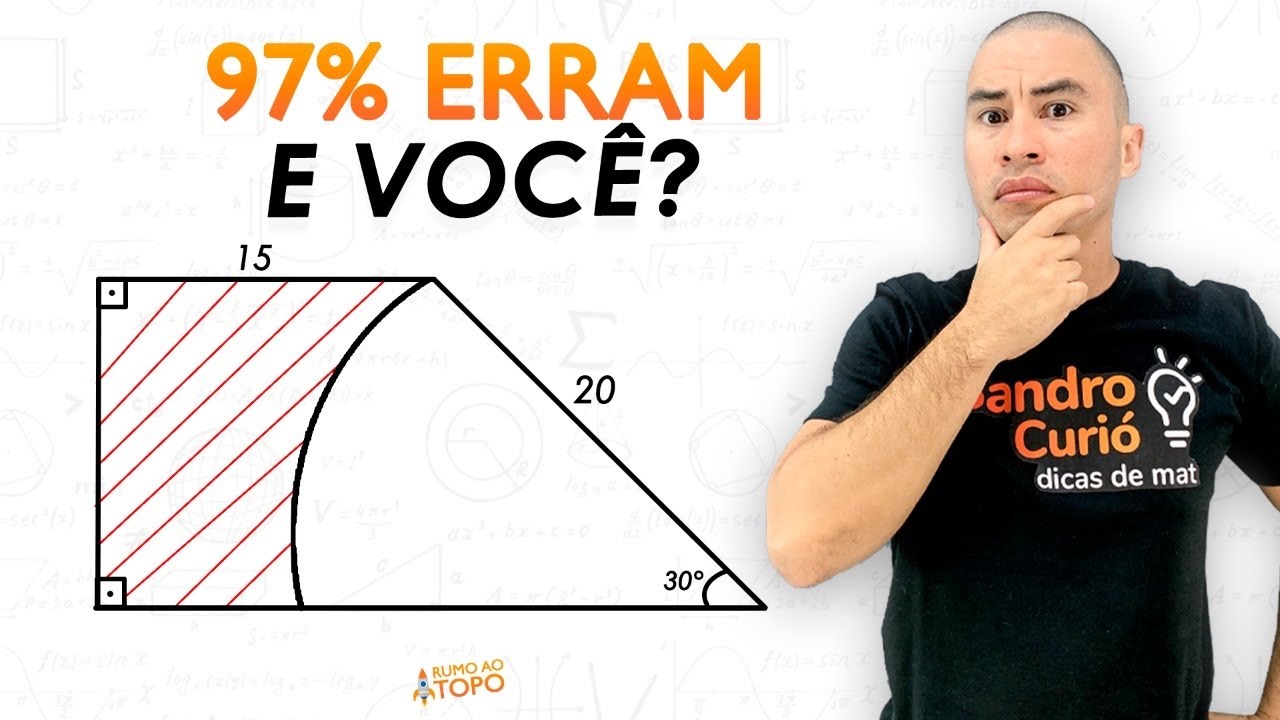 DUVIDO VOCÊ ACHAR A ÁREA HACHURADA