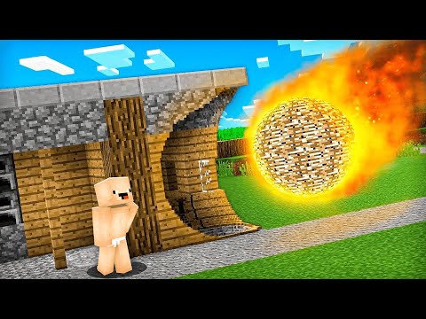 1000$  GÜVENLİ EV VS METEOR - Minecraft ! 😱
