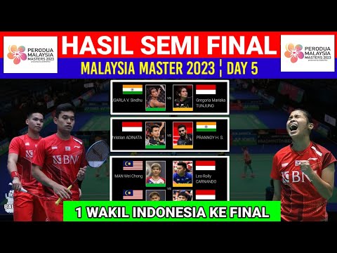 Hasil Semifinal Malaysia Master 2023 Hari Ini ¦ Hasil Badminton Hari Ini