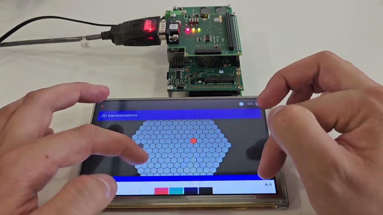 Flutter Gallery on i.MX6 machine