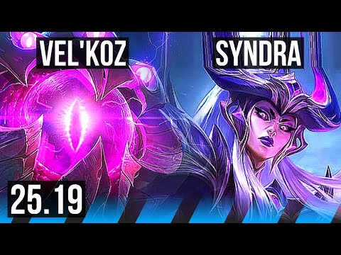 VEL'KOZ vs SYNDRA (MID) | Legendary | KR Master | 25.19