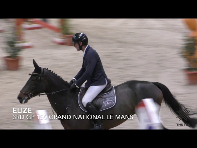 Grandmother is CSI 1.60m jumping mare Elize with rider Aymeric de Ponnat.