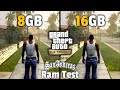 8GB Vs 16GB Ram GTA Trilogy Remastered San Andreas Definitive Edition