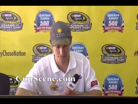 NASCAR at Phoenix International Raceway Nov. 2014: Joey Logano pre-race