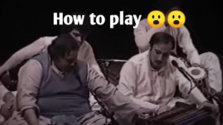 nusrat fateh ali khan telling how to play