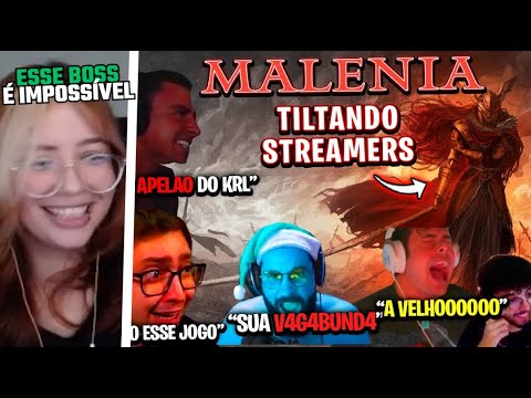 Os MELHORES RAGES DOS STREAMERS contra a MALENIA no ELDEN RING | kett reage