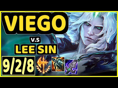 VIEGO vs LEE SIN - 9/2/8 KDA JUNGLE GAMEPLAY - NA Ranked DIAMOND