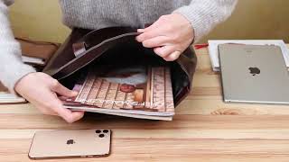 Шкіряна жіноча сумка-шоппер Shvigel 16370 коричнева