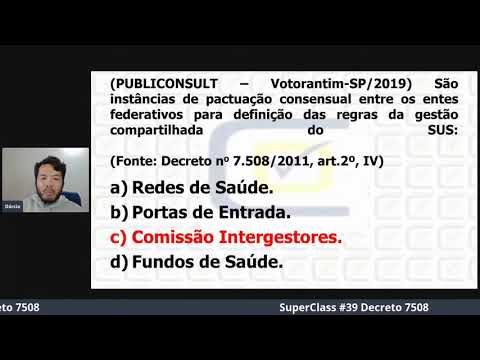 Decreto 7.508 - Instâncias de pactuação Banca Publiconsult - CD Concursos