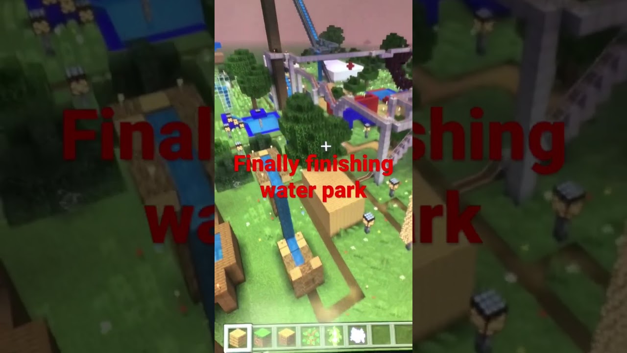 I finally finished my water park in Minecraft!
