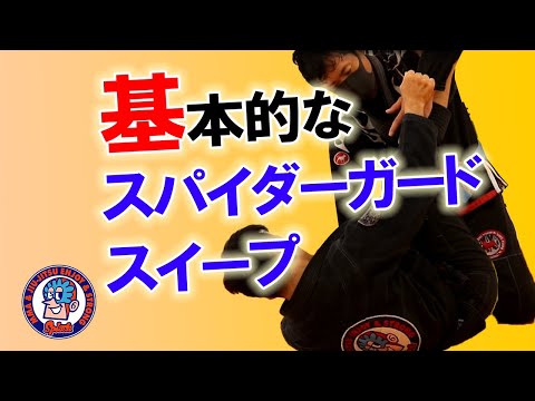 スパイダーガード　基本的なスイープ　三角絞め