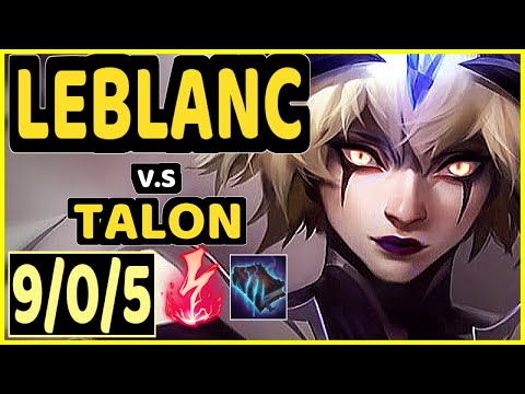 SERTUSS (LEBLANC) vs TALON - 9/0/5 KDA MID CHALLENGER GAMEPLAY - EUW