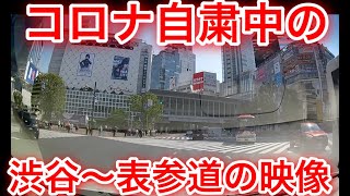 〖ドラレコ〗渋谷の今!!!!コロナ自粛中の渋谷〜原宿〜表参道の映像