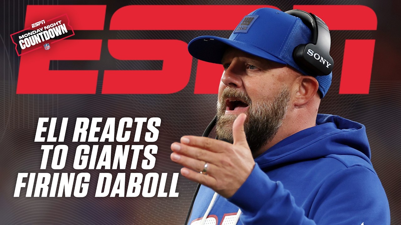 Eli Manning reacts to Giants firing Brian Daboll | Monday Night Countdown