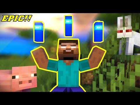 MONSTER SCHOOL: EPIC FLIP BOTTLE CHALLENGE - Minecraft Animation