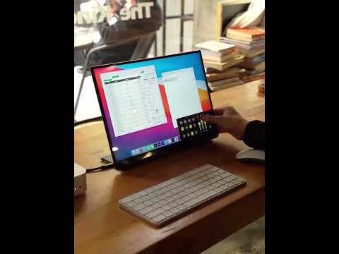 Macmini M4+16-inch portable screen #laptop #monitor #portablemonitor