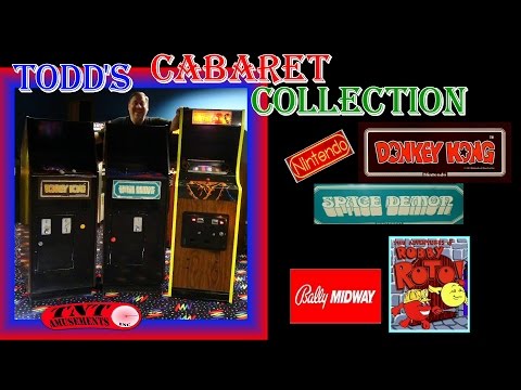 #59 Nintendo SPACE DEMON & DONKEY KONG-BALLY ROBBY ROTO CABARET Arcade Video Games-TNT Amusements