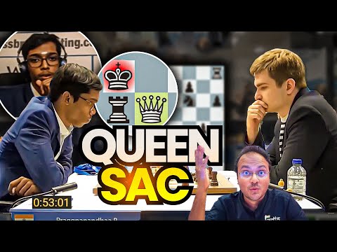 Praggnanandhaa crushes his opponent with a queen sacrifice in 29 moves