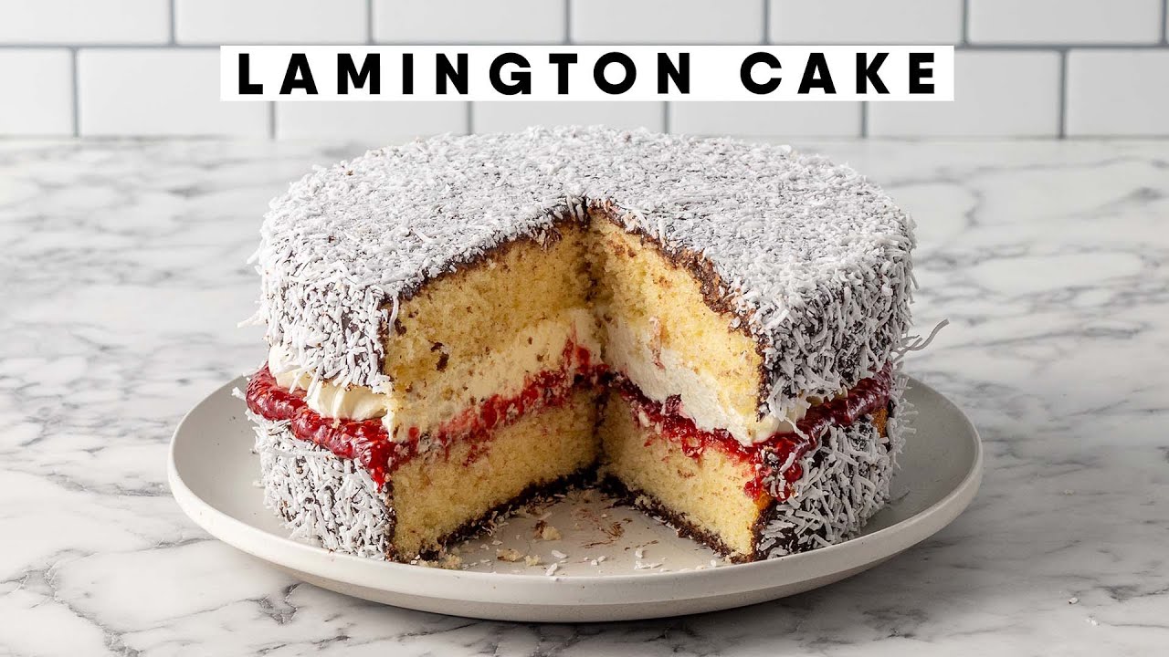Moist and Fluffy Lamington Cake with Chocolate and Coconut