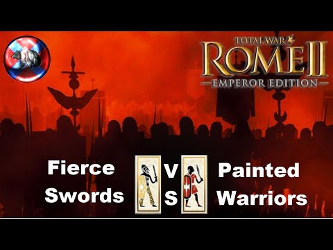 Fierce Swords VS Painted Warriors  1v1 Rome 2 Total War Units