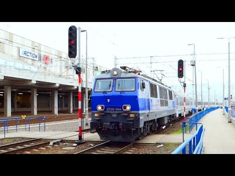 POZNAŃ GŁ. Wjazd EP09-044 z IC "Heweliusz" Wrocław Gł. - Gdynia Gł.
