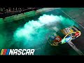 Kyle Busch burns out in Nashville with light up wheels | NASCAR in Nashville